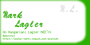 mark lagler business card